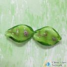 twisted lampwork glass beads